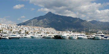 Spain Small Group Golf Tour Vacation Package Puerto Banus Marina; Marbella - PerryGolf + Azamara Cruises